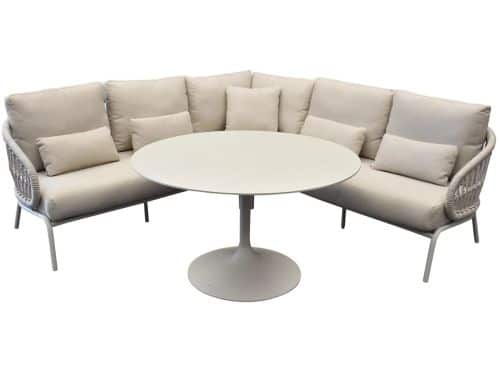 Suns Tosca hoek high lounge loungeset 4 delige camel sand