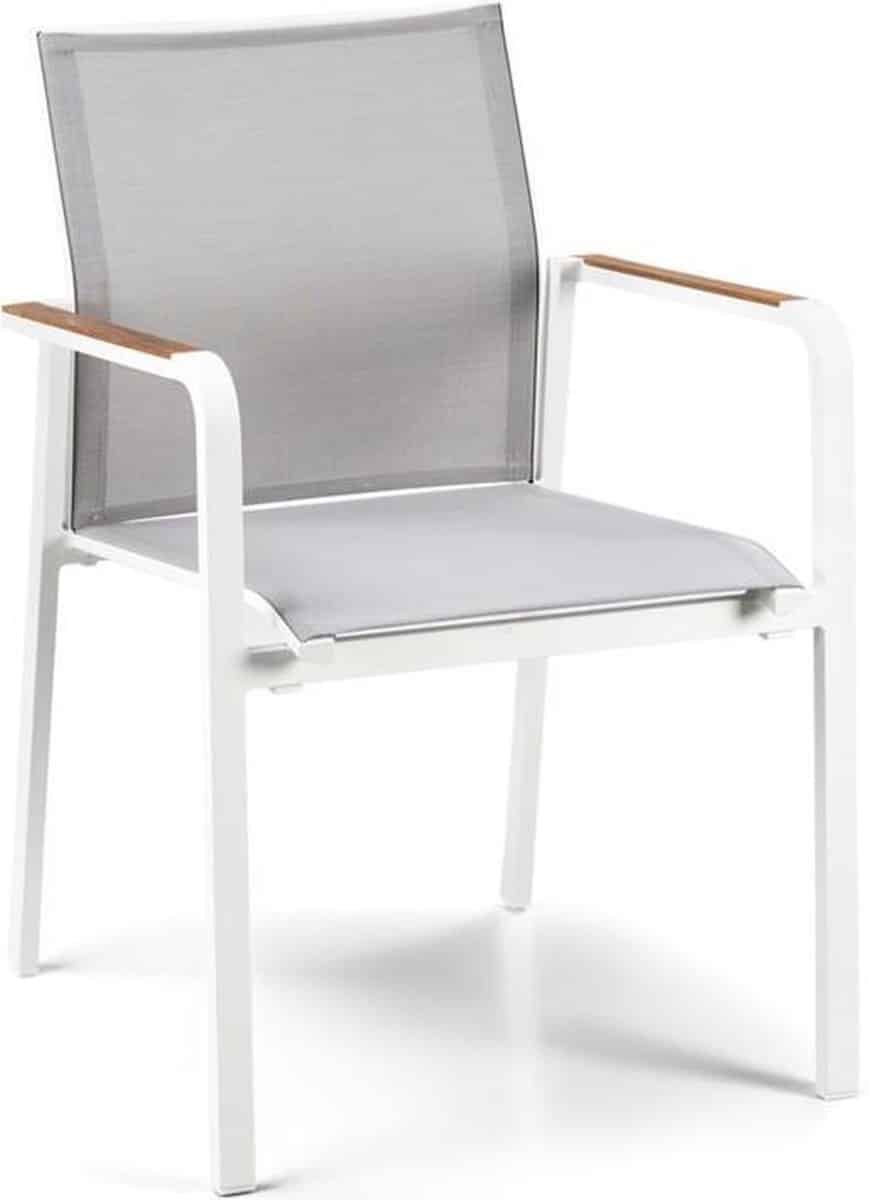 suns tutti dining tuinstoel mat white/white grey