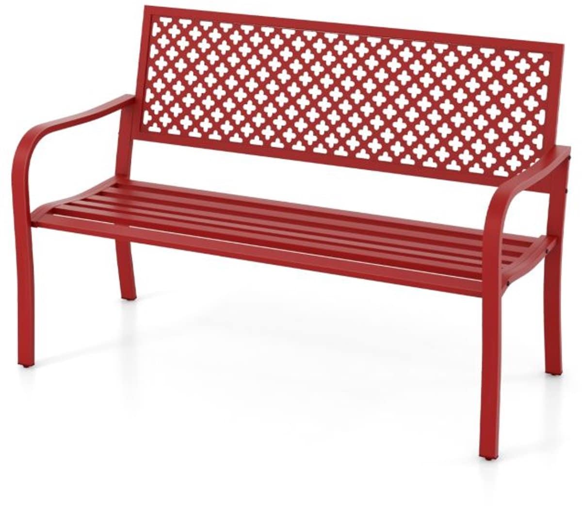 suredeal® tuinbank 2 zits met opengewerkte rugleuning 127x62x86 cm