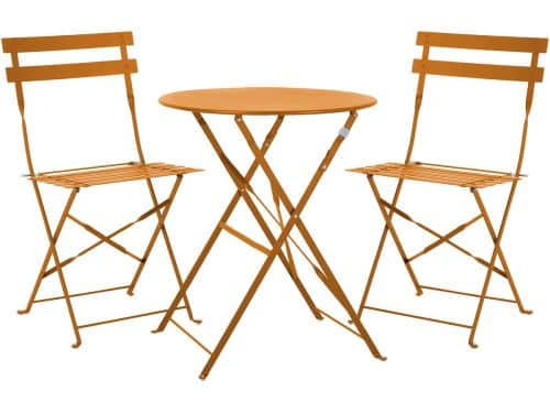 SVITA BERLIN Bistroset - Metalen Zitgroep Balkon Opvouwbare Tafel Stoelen