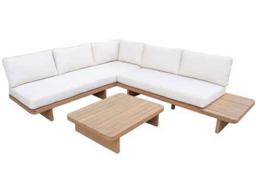 sweeek - Hoek loungeset 5-zits van acaciahout modern - zenzu