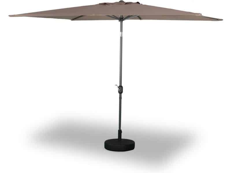 sweeek - Rechthoekige touquet parasol 2x3m, draaibare aluminium centrale mast