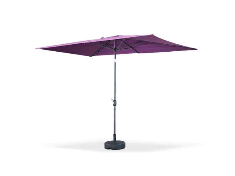 sweeek - Rechthoekige touquet parasol 2x3m, draaibare aluminium centrale mast