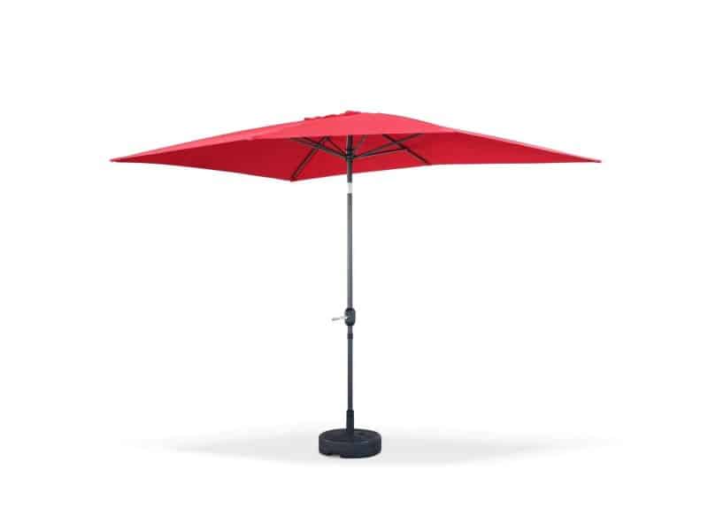 sweeek - Rechthoekige touquet parasol 2x3m, draaibare aluminium centrale mast