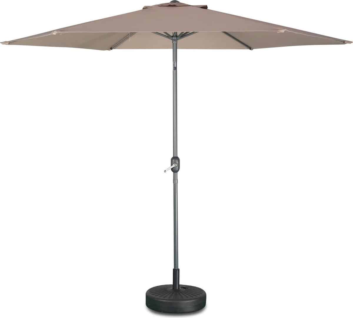 sweeek ronde parasol 3m met centrale kantelbare mast