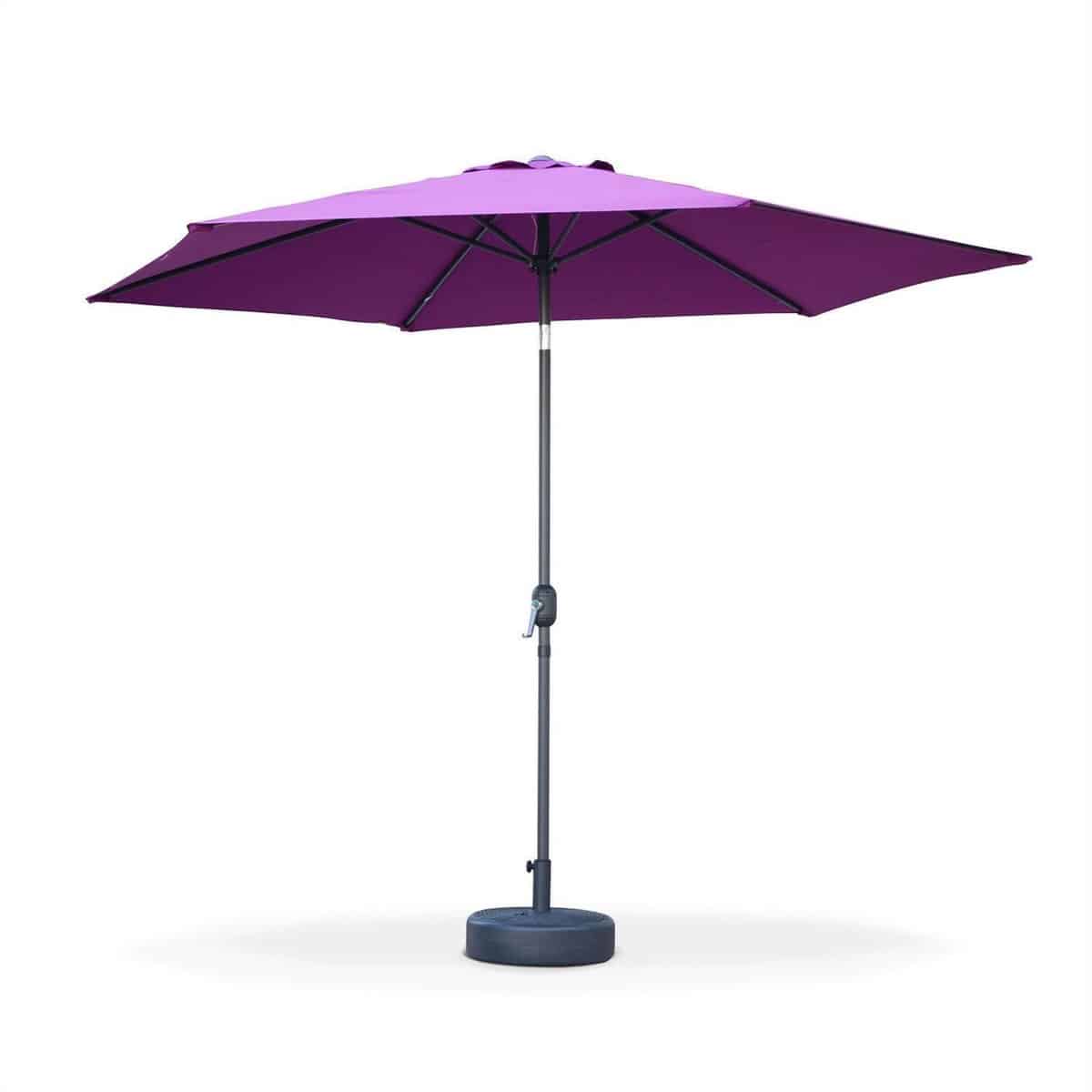 sweeek ronde parasol 3m met centrale kantelbare mast
