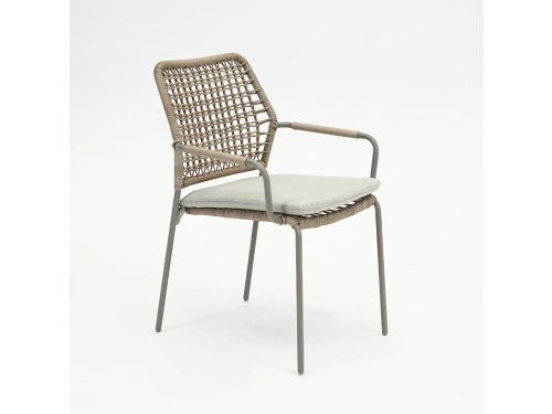 Swifty dining stoel taupe/TPU natural