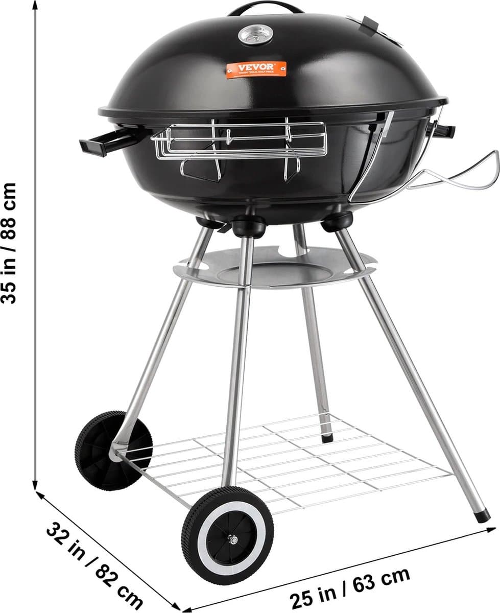 t&l store® bbq houtskool bbq houtskool met deksel