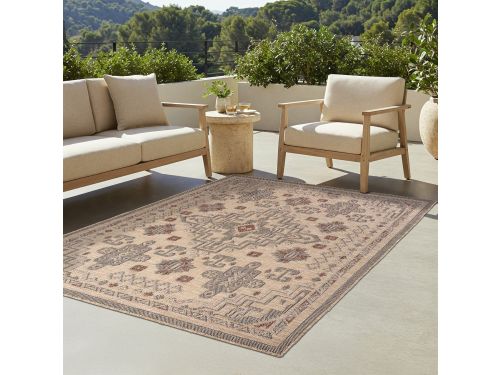 TAPISO Yucana Buitentapijt - Flatweave Vloerkleed Buiten & Binnen