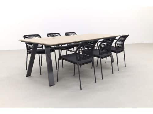 Taste Barista antraciet/Garden Impressions Nevada 240x100 cm.