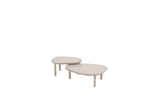 Taste by 4SO Monroe koffietafel set organisch 65 cm en 80 cm latte