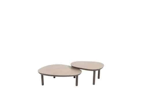 Taste by 4SO Monroe koffietafel set organische vorm 65 cm en 80 cm in Terre