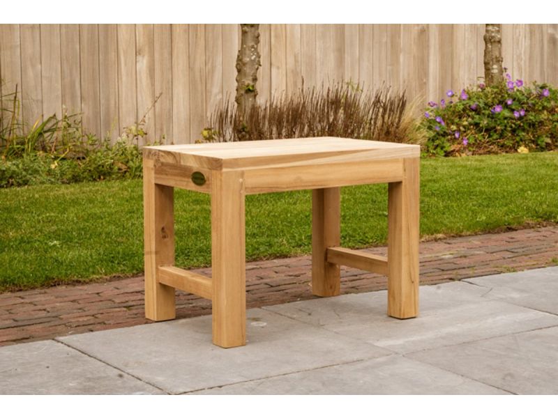 Teak tuinbank Napoli 60cm zonder rugleuning
