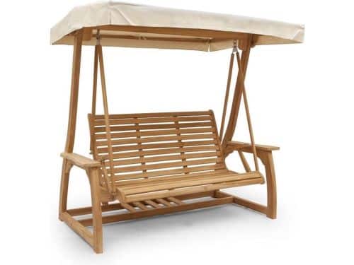 Teakea - Teak Schommelbank | 120 Brede Zitting |Twee Persoons