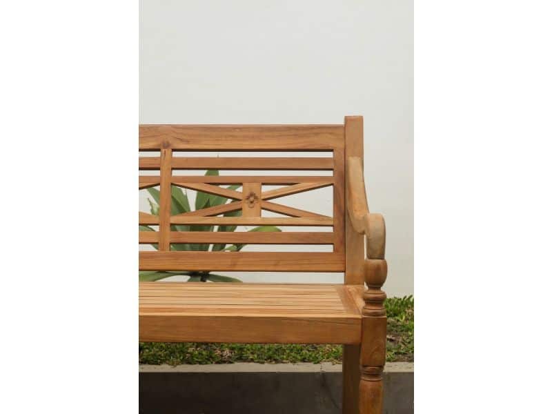 Teakea - Teak Stationsbank 150 cm - 3-Persoons Tuinbank