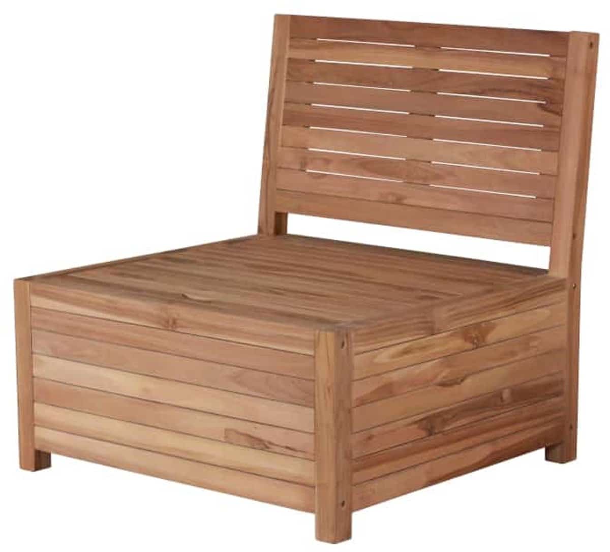 teakhouten tuin loungebank met opbergruimte 80 x 85 x