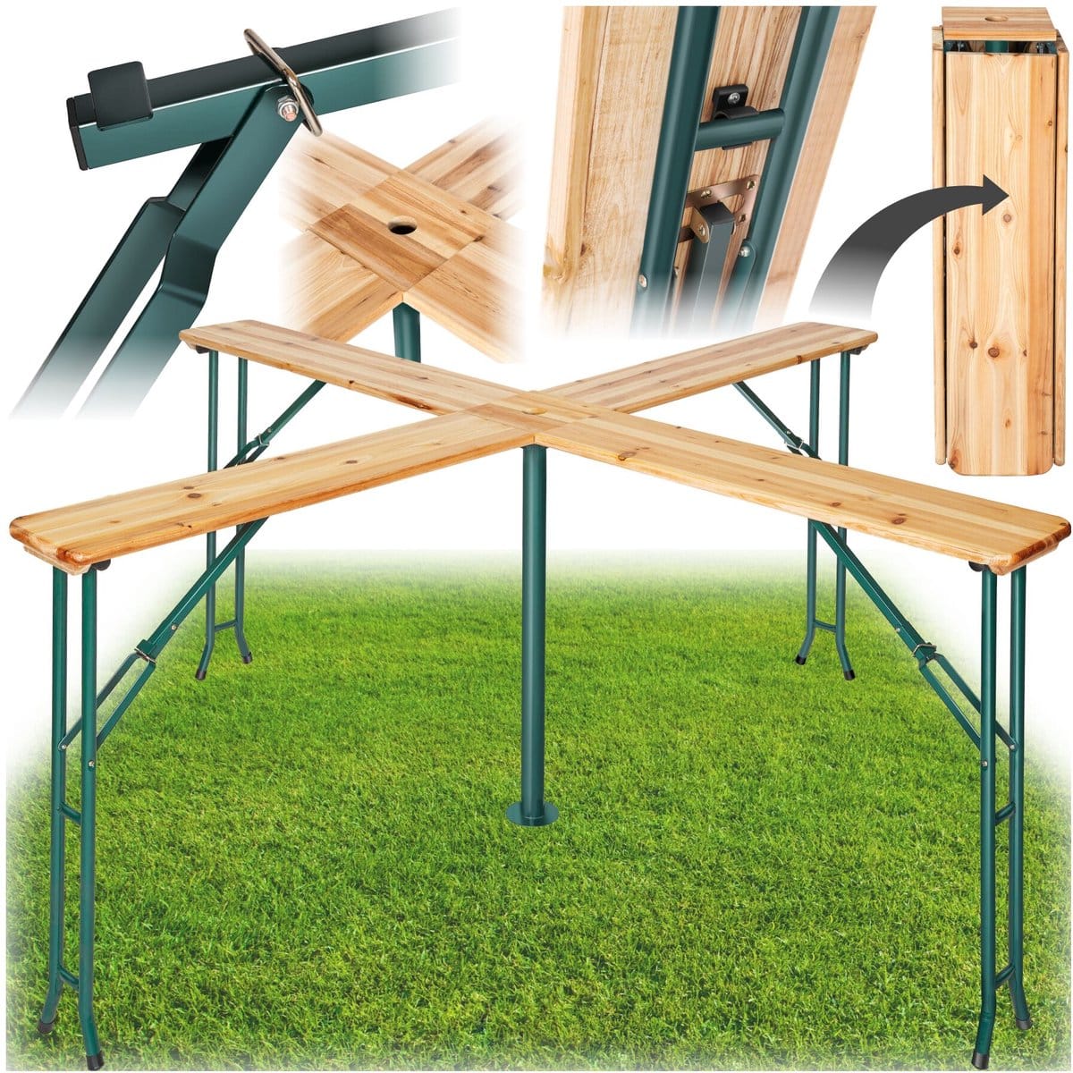 tectake® quattro bartafel statafel voor feesten xxl biertafel