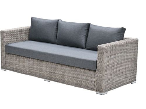 Tennessee 3-zits bank L225 cm vintage willow/antraciet texfiber Garden Impressions - Garden impressions