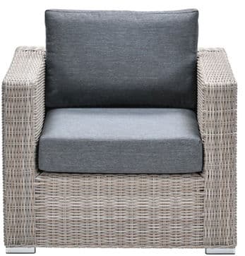 tennessee lounge fauteuil vintage willow/antraciet texfiber garden impressions garden impressions