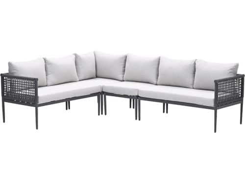 Teramon hoekset - 4-dlg. - carbon black - dark grey