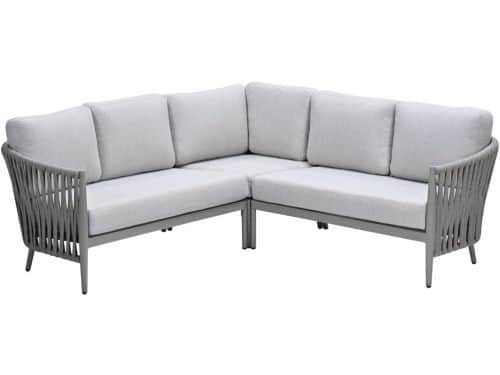 Teromos rope lounge hoekset - taupe - valley sand