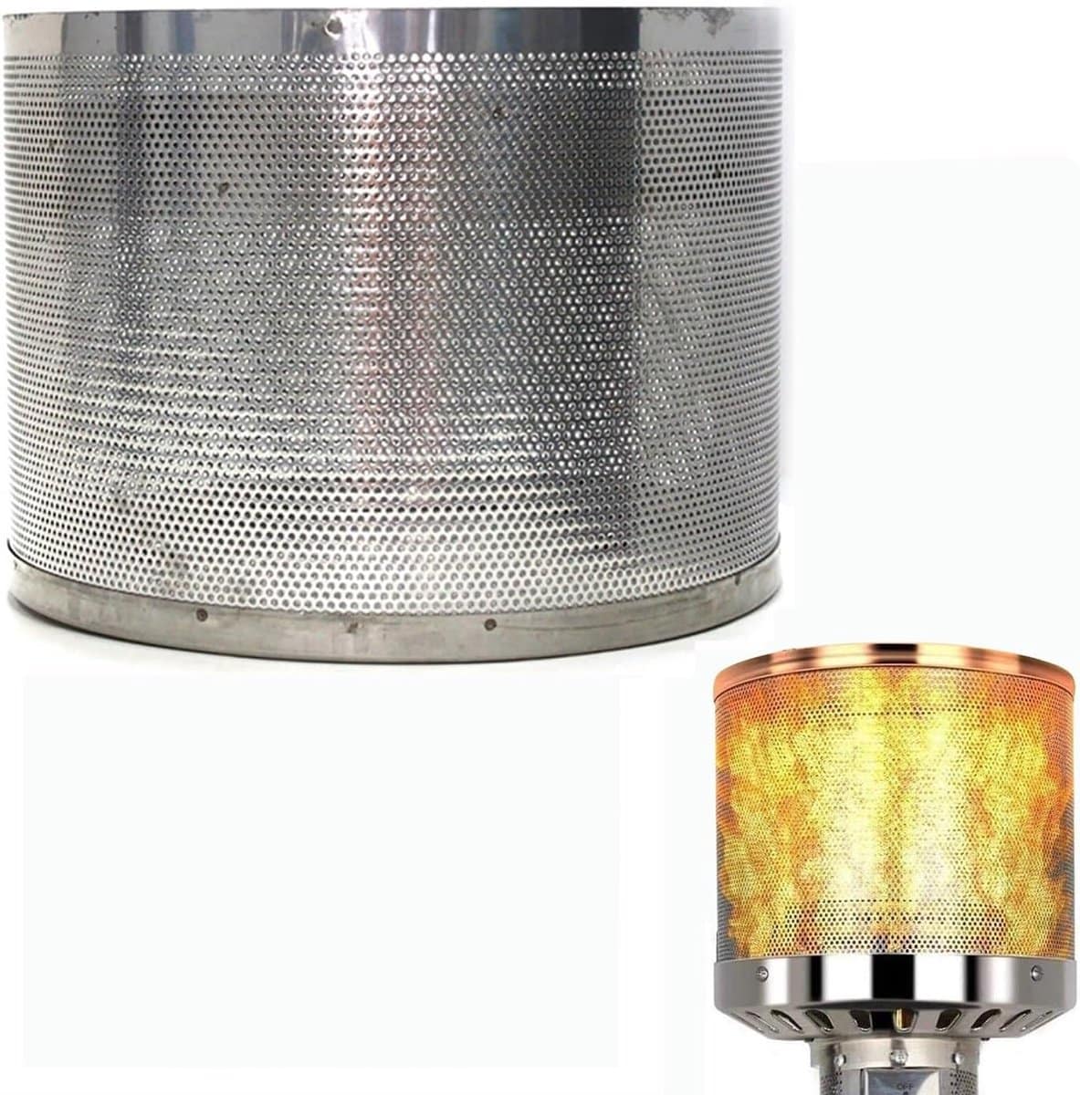 terrasverwarmer vervangingsdeel branderafdekking kachel buitenruimte verwarmen duurzaam