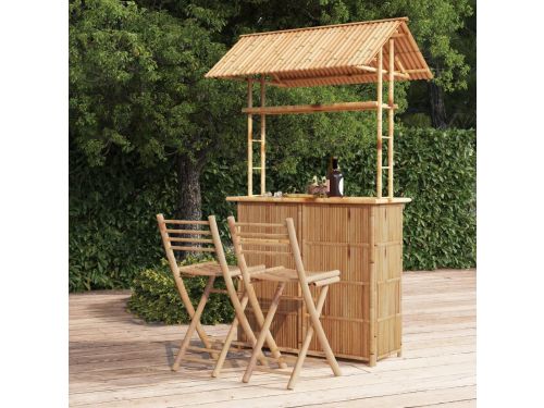 The Living Store Bamboe Barset - Tropisch Tuinmeubilair - 215