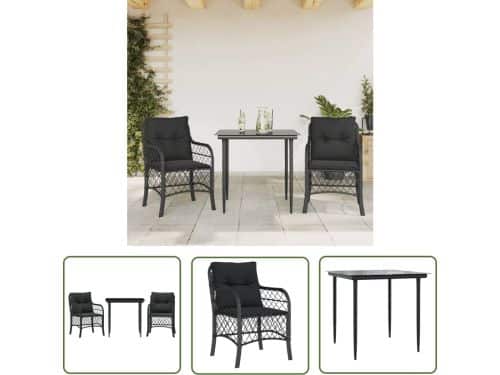 The Living Store Bistroset - Tafel 80x80x74 cm - Stoel