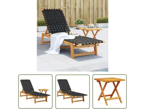 The Living Store Ligbed Acaciahout - 157 x 55 x