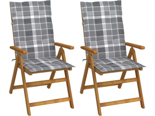 The Living Store Verstelbare houten tuinstoelen - Acacia - 57