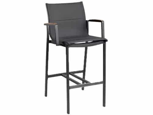 Tierra Outdoor Foxx Barstoel Teak - Charcoal