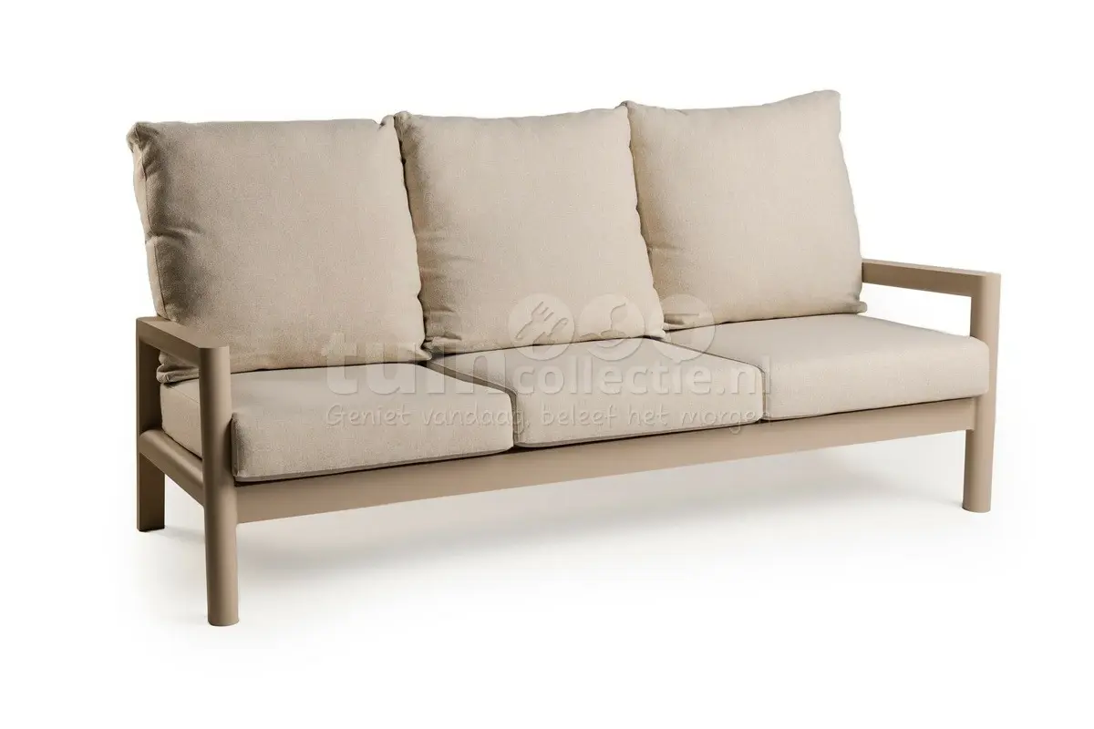 tierra outdoor loungebank sevilla 3 zit champagne