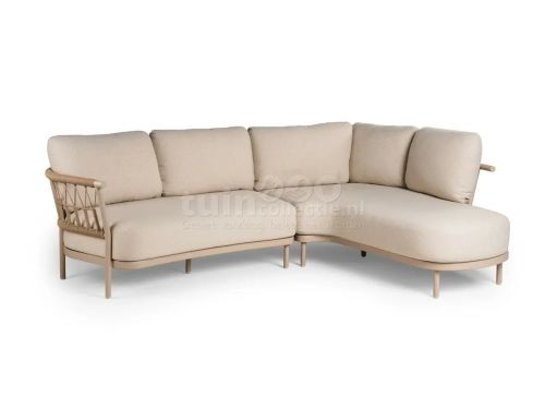Tierra Outdoor Loungeset Fresca Organic Champagne Left