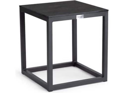 Tierra Outdoor Rio bijzettafel S 40x40cm Hoog 45cm Graphite Trespa