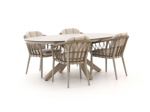 Tierra Outdoor SantaFe/Oblong 200cm dining tuinset 5-delig - Laagste prijsgarantie!