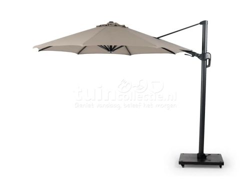 Tierra Outdoor Zweefparasol Duraflex Ø350cm Taupe