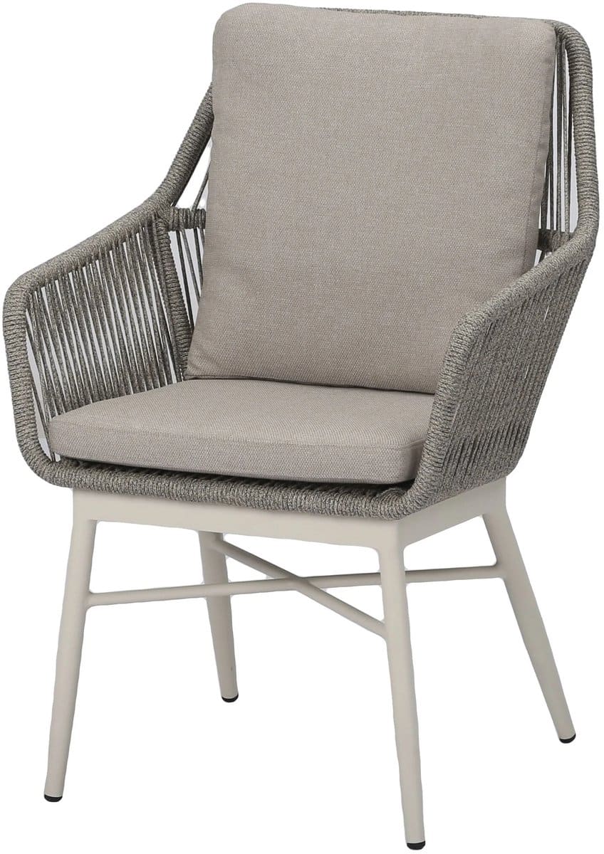 tivoli dining tuinstoel natural sand rope latte