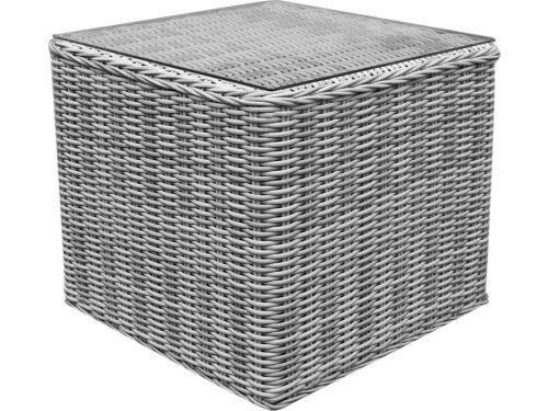 Toscane bijzettafel 50x50xH45 cm wit grijs