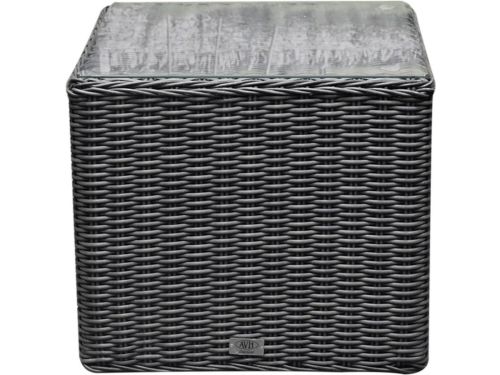 Toscane premium bijzettafel 50x50xH45 cm antraciet