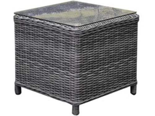 Toscane XL bijzettafel 50x50xH46 cm antraciet