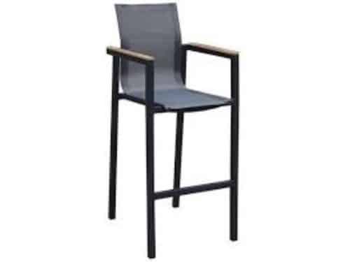 Trestino Stefano Barstoel Teak - Antraciet