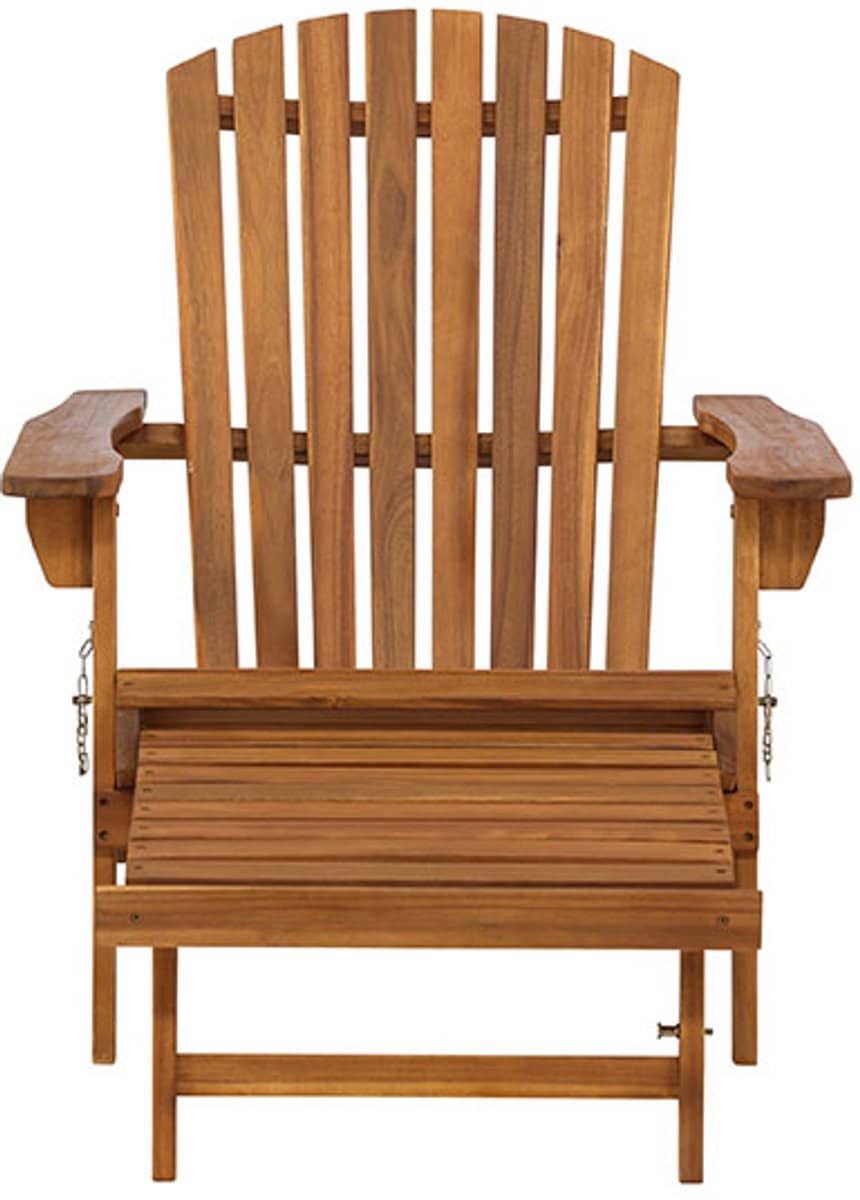 tropea lounge stoel met uitschuifbare voetsteun natuur.