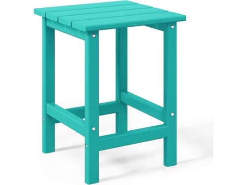 Tuin bijzettafel voor buiten - vierkant, HDPE, weerbestendig, UV