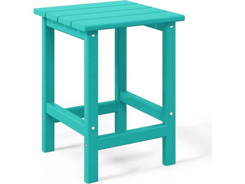 Tuin bijzettafel voor buiten - vierkant, HDPE, weerbestendig, UV