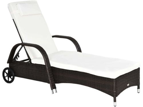 Tuin Rotan Ligstoel - Zonnebed Luxe - Verstelbaar Ligbed