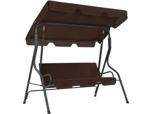 Tuin Schommelbank met Overkapping en Stalen Frame