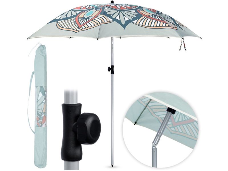 Tuin Strandparasol Verstelbaar 180 cm - Tuinparasol - Strand Parasol