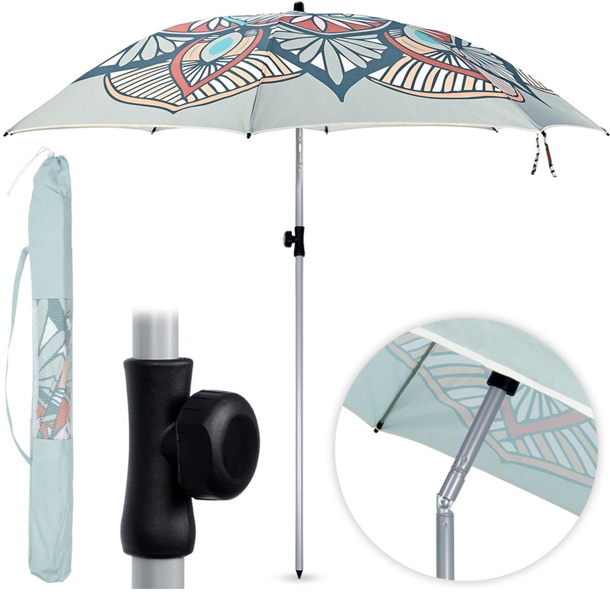 tuin strandparasol verstelbaar 180 cm tuinparasol strand parasol