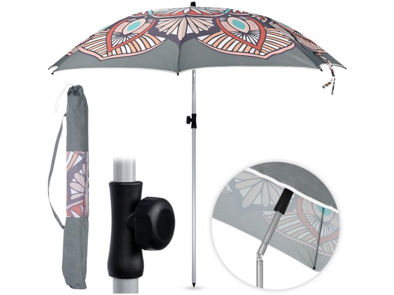Tuin Strandparasol Verstelbaar 180 cm - Tuinparasol - Strand Parasol