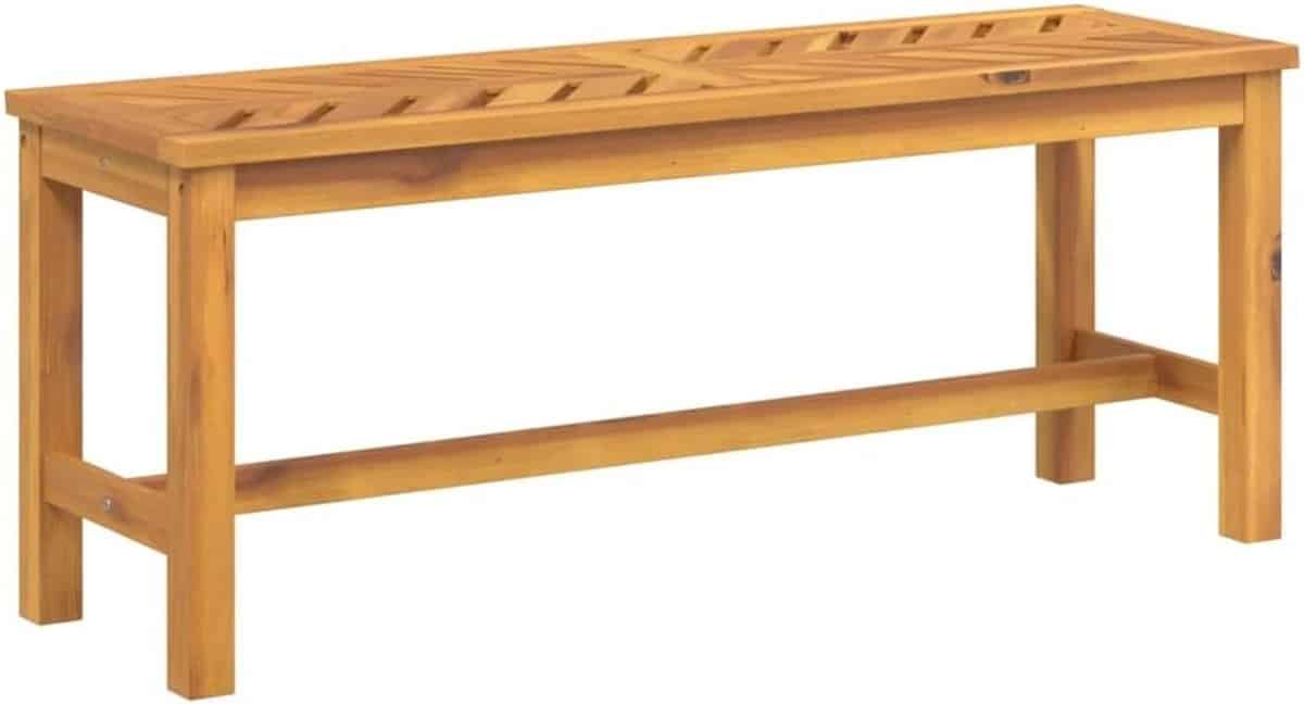 tuinbank 110 cm massief acaciahout robuuste parkbank voor buiten